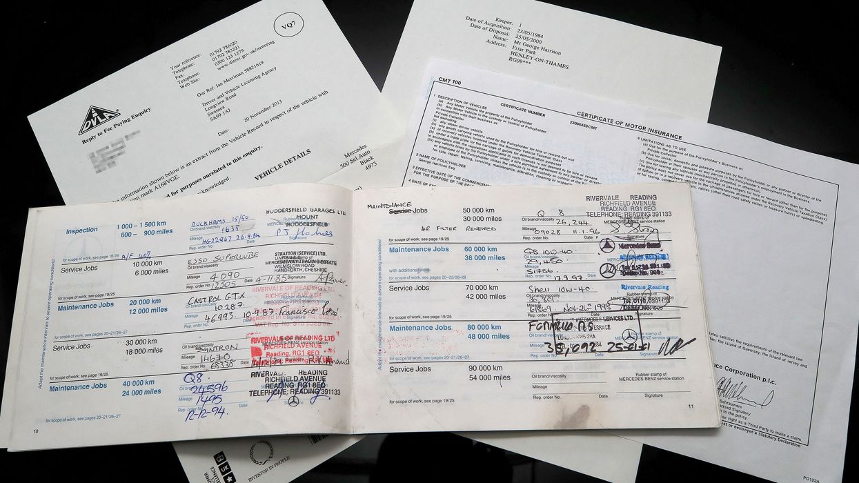 Vehicle documents