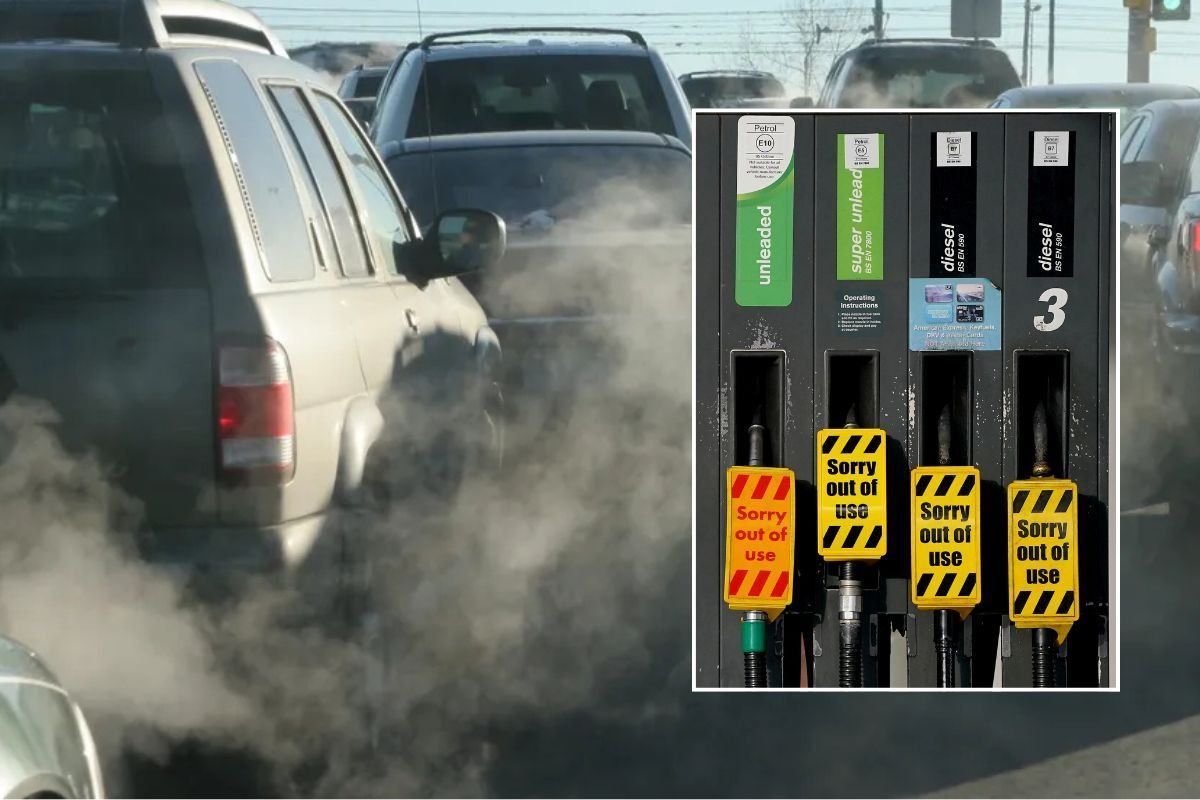 Vehicle emissions and empty fuel tanks