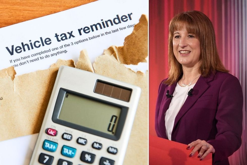 Vehicle tax reminder and Chancellor Rachel Reeves