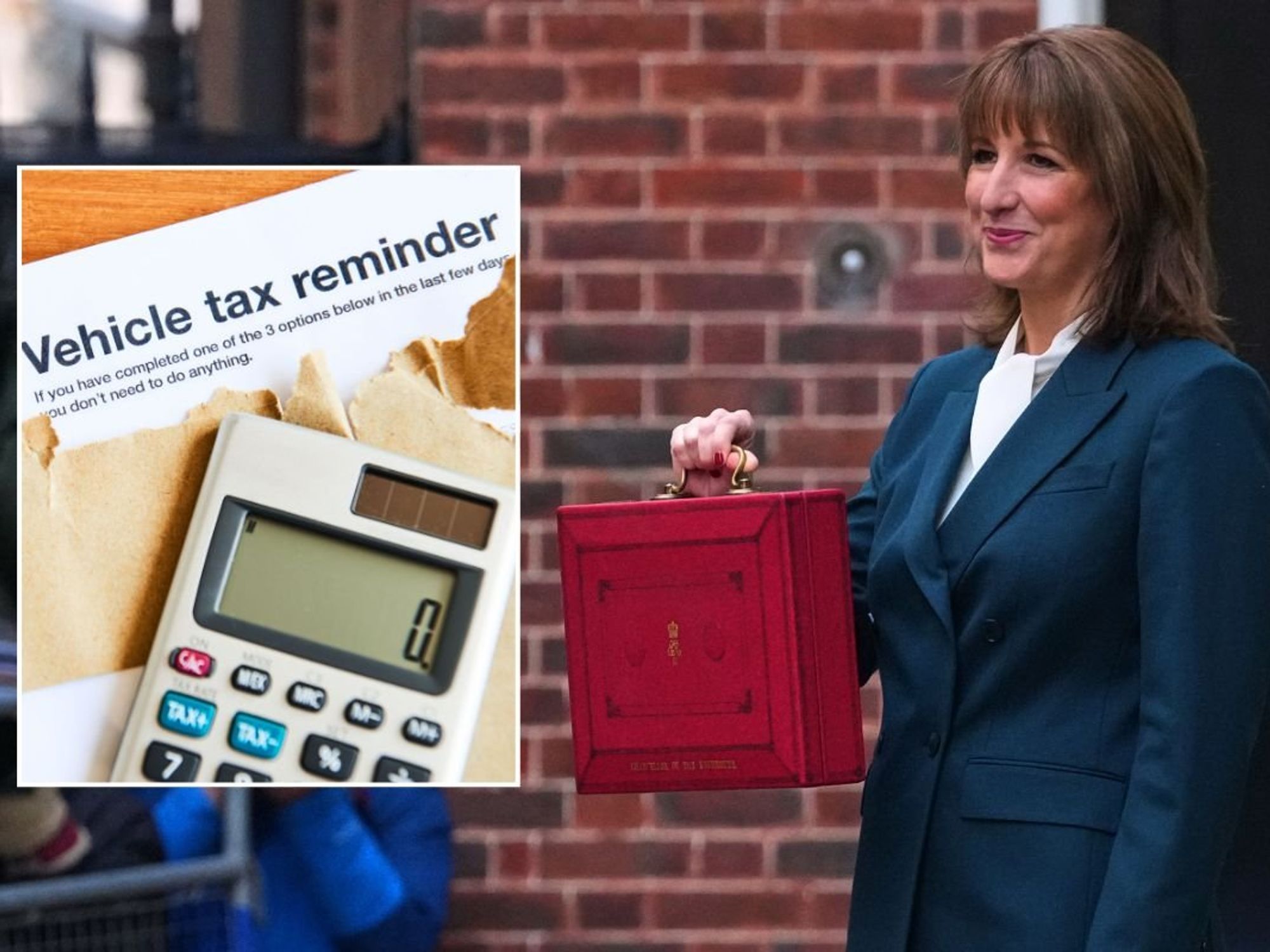 Vehicle tax reminder and Chancellor Rachel Reeves