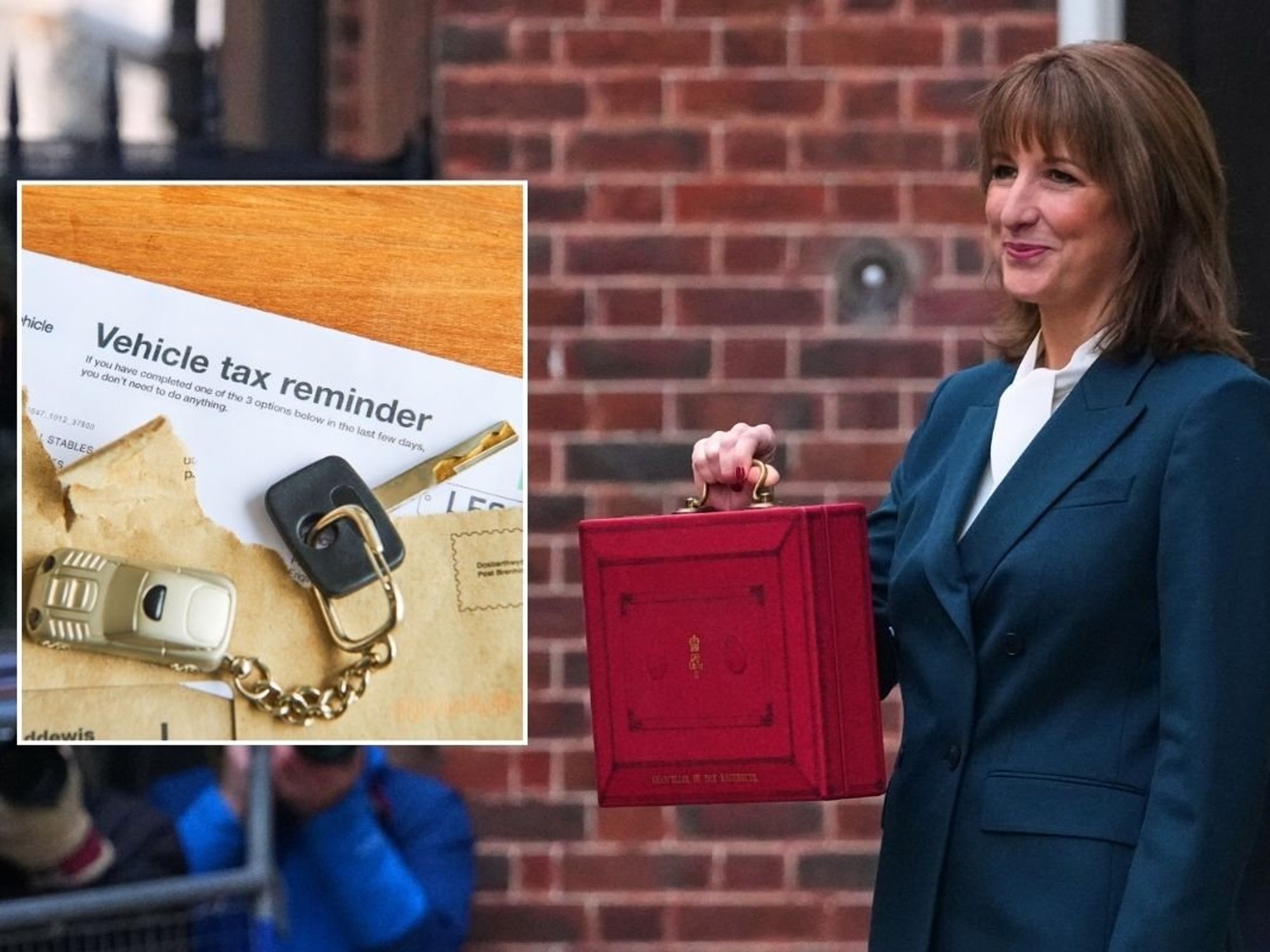 Vehicle tax reminder and Chancellor Rachel Reeves