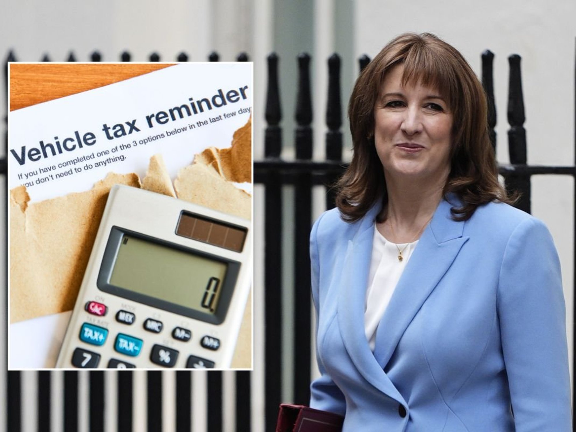 Vehicle tax reminder and Chancellor Rachel Reeves