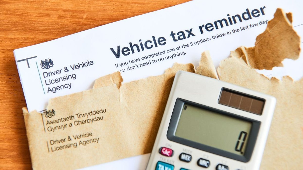 Vehicle tax reminder letter from the DVLA