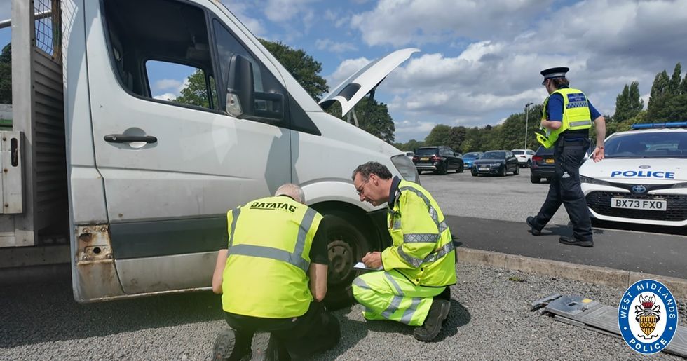 Vehicles checked by police