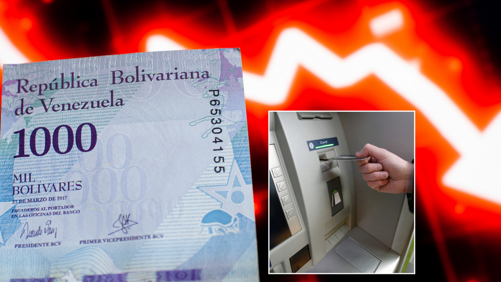 Venezuelan bolivar/Someone at an ATM
