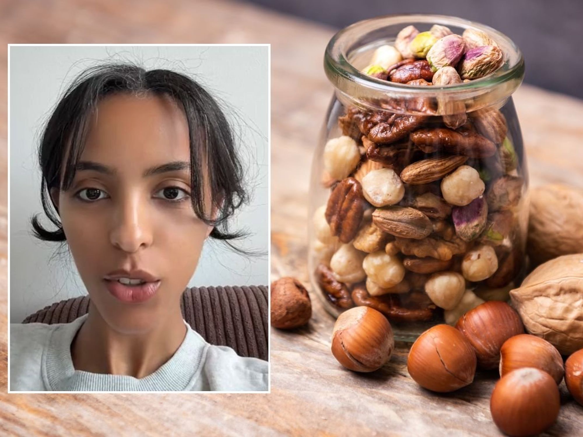 VERA HEADSHOT AND SELECTION OF NUTS