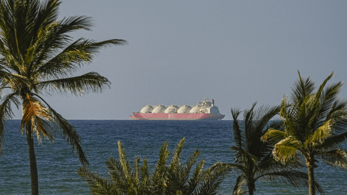 Vessels travelling across the Strait of Hormuz