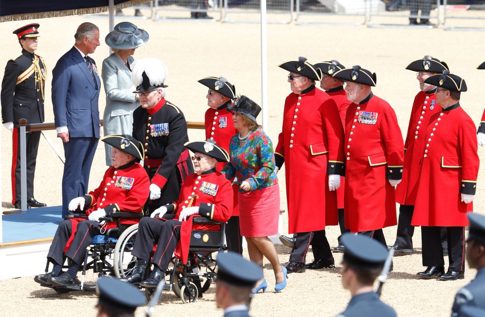Veterans at VE military parade