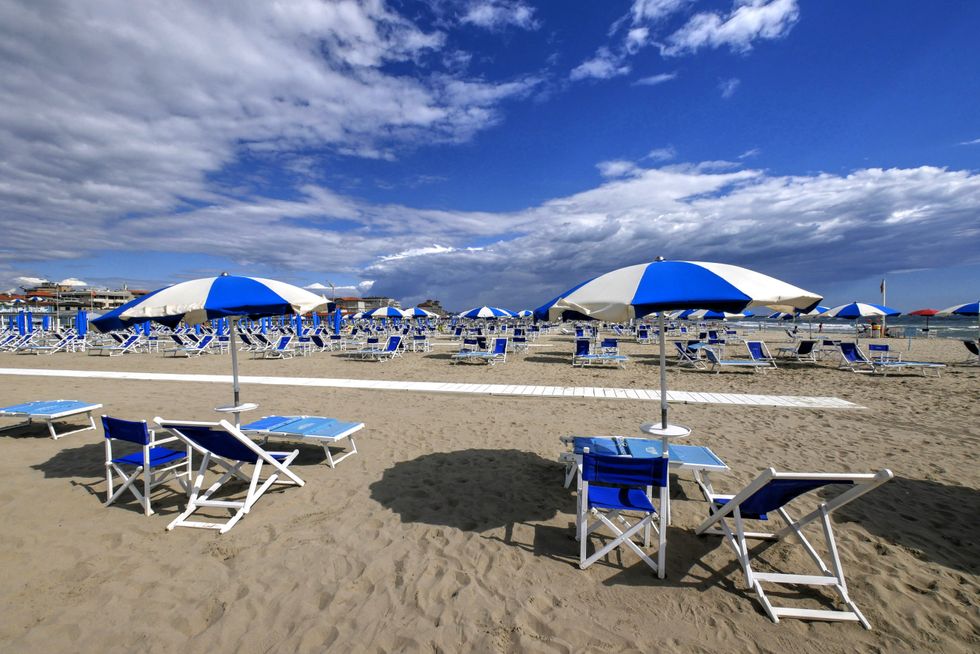 Viareggio beach Italy