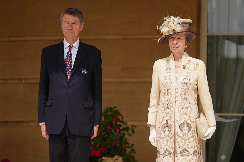 Vice Admiral Sir Tim Laurence and Princess Anne