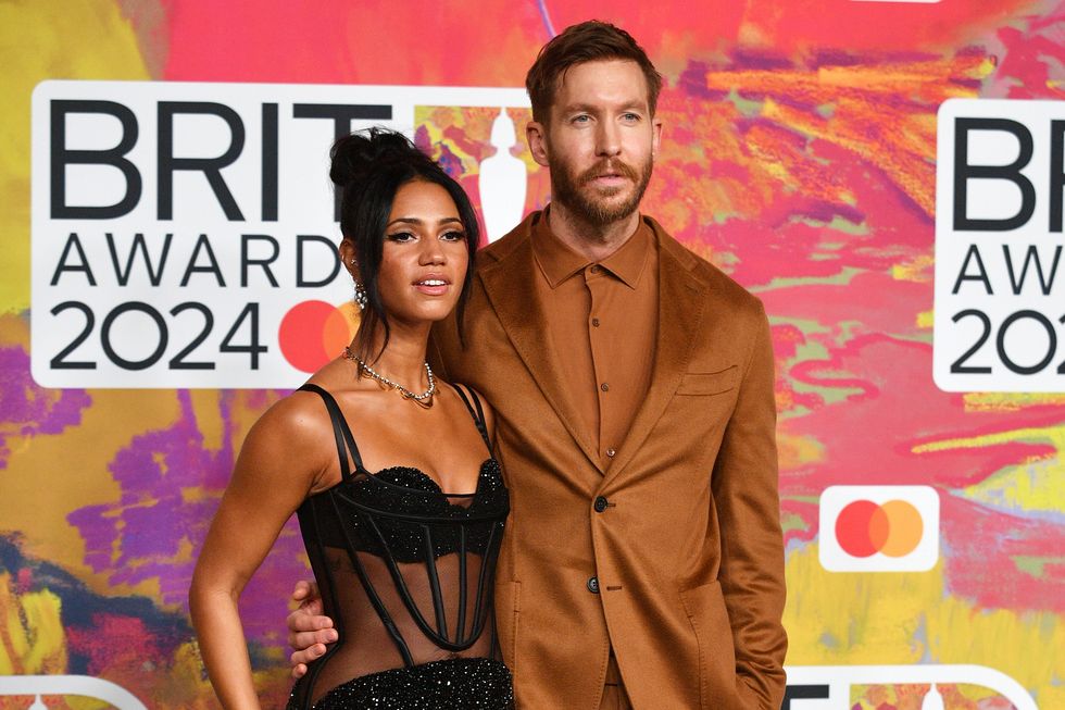 Vick Hope and Calvin Harris