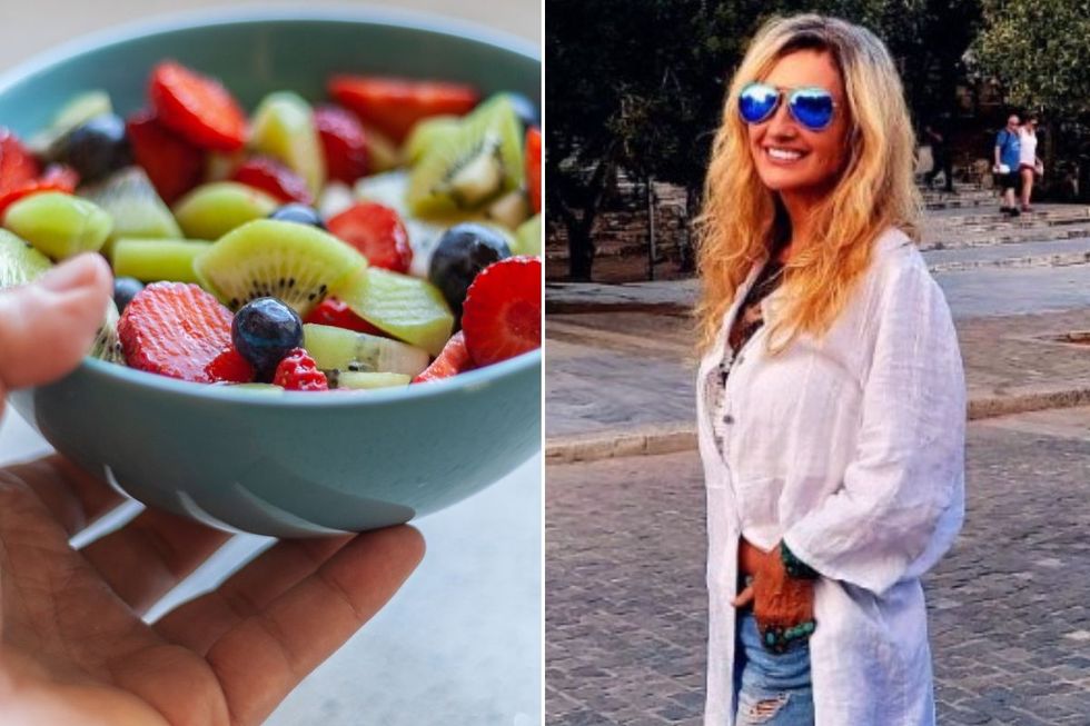 Vicky Derosa and bowl of fruit