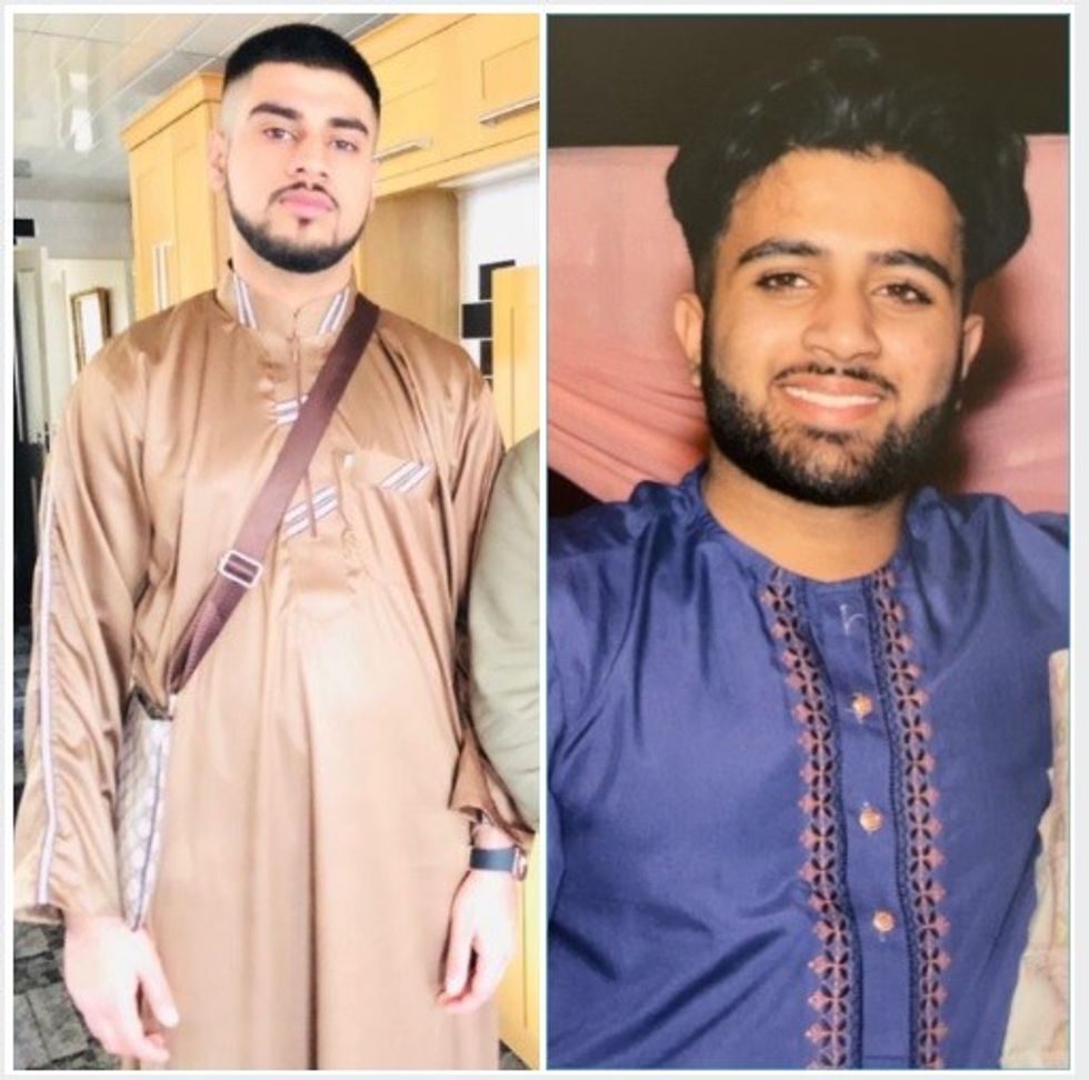 Victims Saqib Hussain (left) and Mohammed Hashim (right)