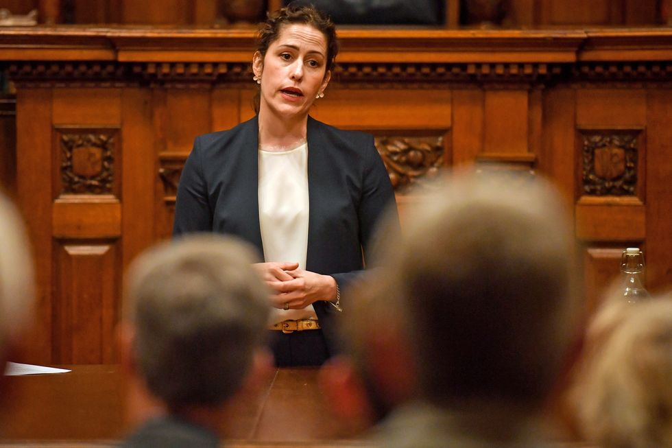 Victoria Atkins, Minister for Crime, Safeguarding and Vulnerability, delivers a speech at Nottingham's National Justice Museum, Nottingham, where Brooke Kinsella MBE is today launching a new anti-knife crime centre, along with other members of the Ben Kinsella family.