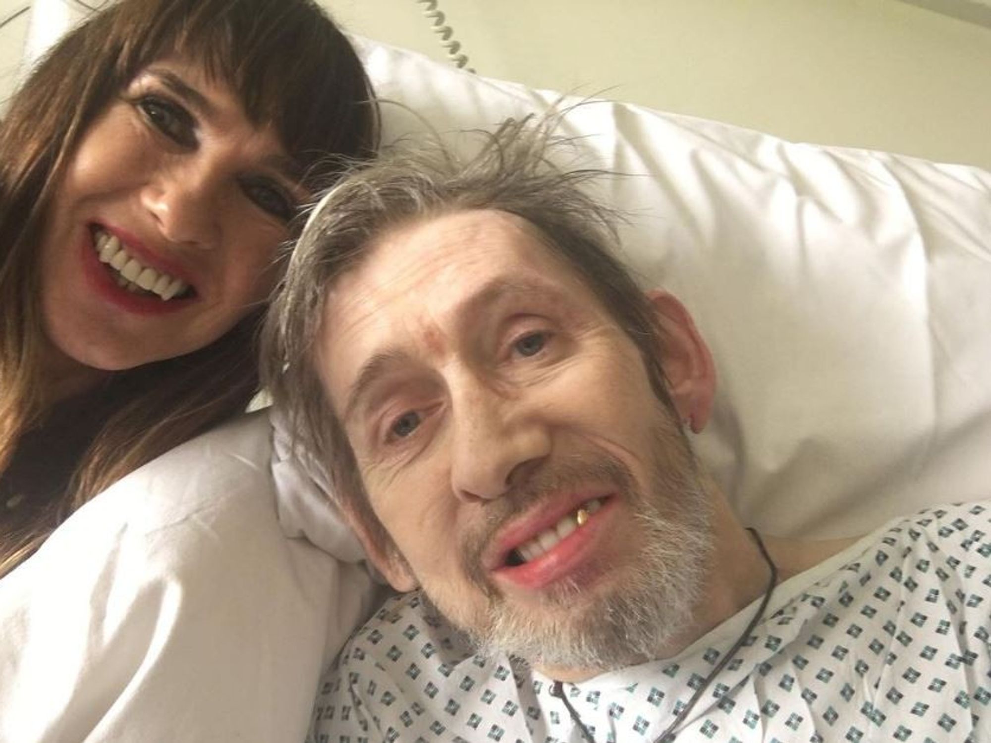 Victoria Mary Clarke and Shane MacGowan