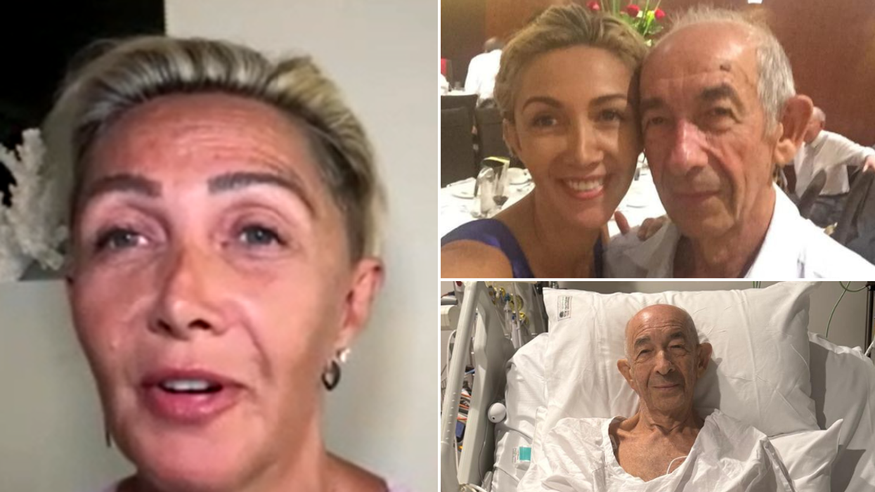 Victoria Teplitsky; Victoria Teplitsky and her father