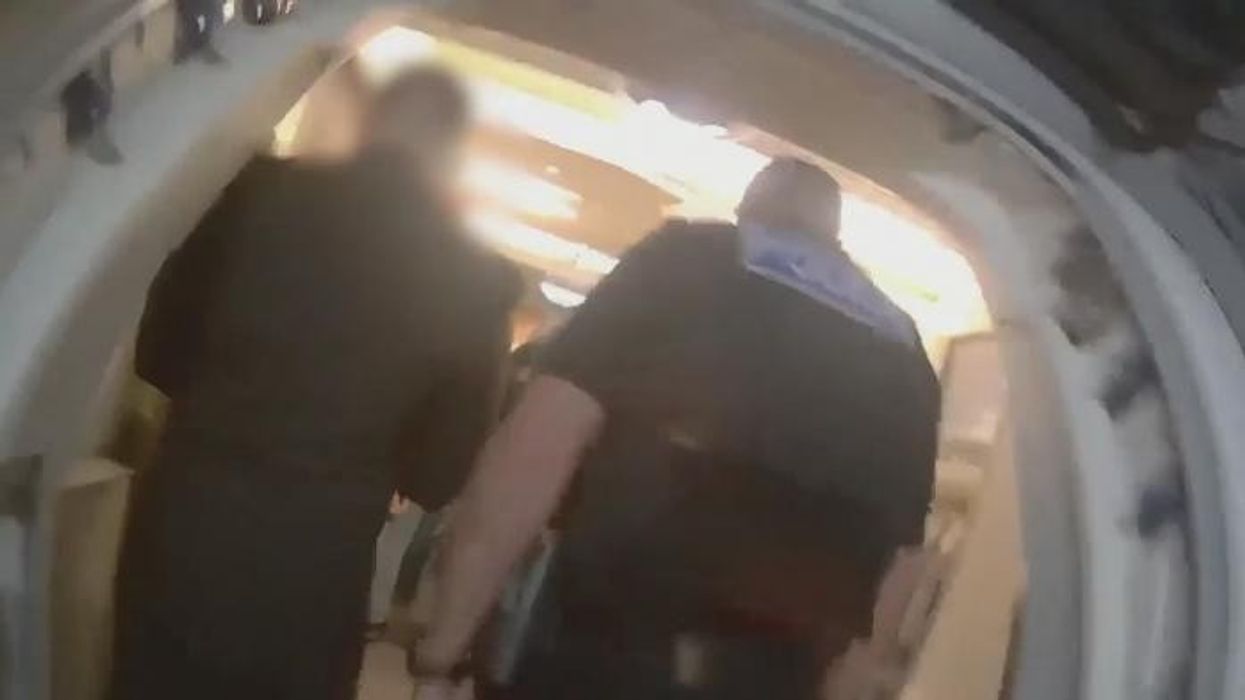 WATCH: Sara Sharif's family detained just moments after plane lands at Gatwick Airport