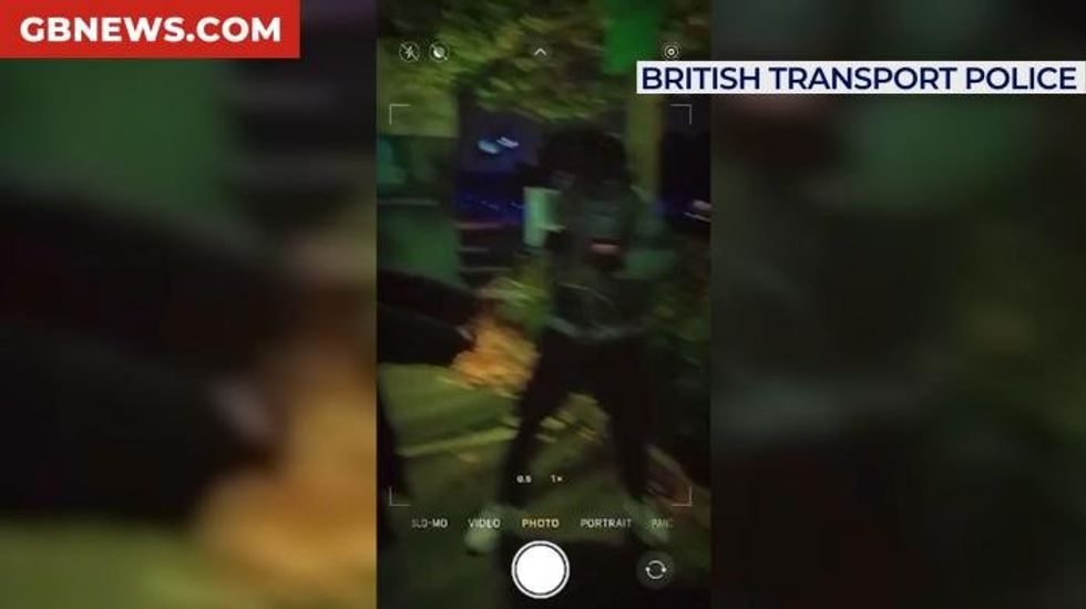 Watch moment asylum seeker appears to DANCE and laugh just moments after alleged stabbing
