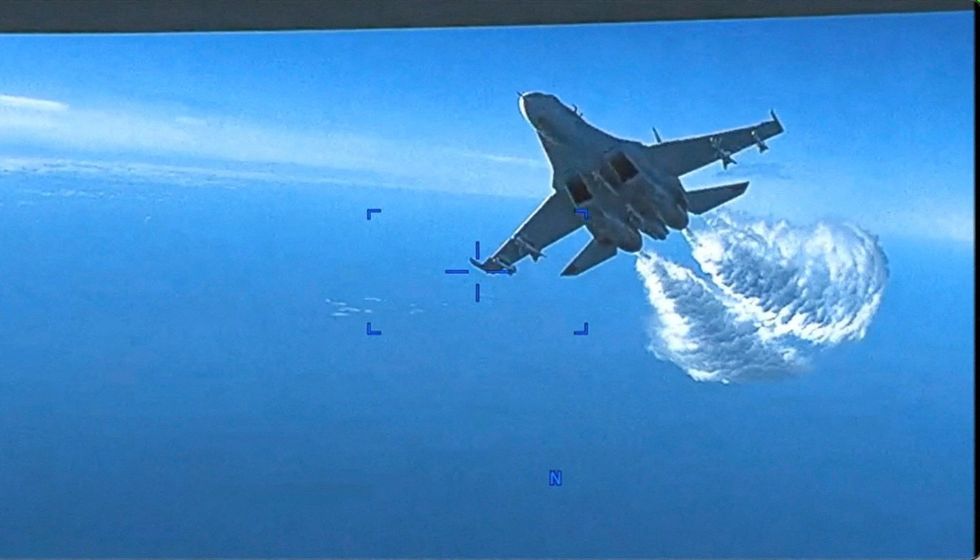 Video of Russian fighter jet