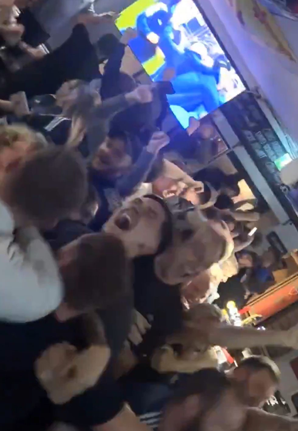 Videos of Scottish fans celebrating around the country in pubs went viral after Kenny McLean's goal