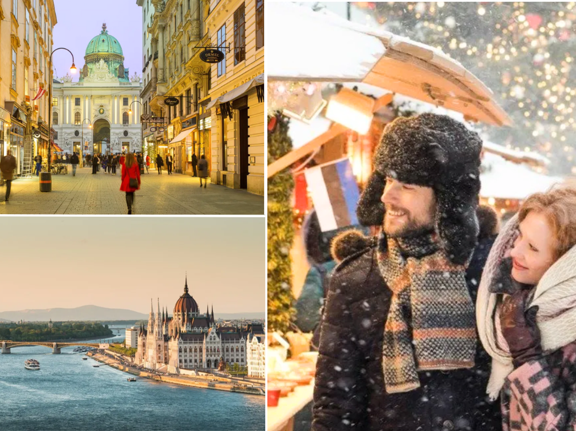Vienna / Budapest / Couple at Christmas market