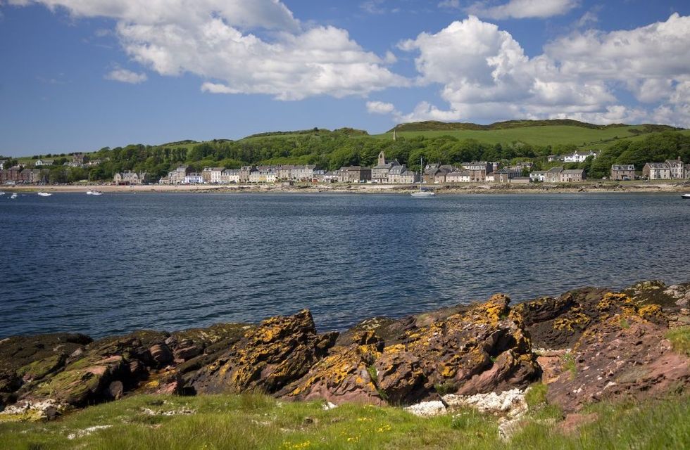 View from the south east side of Millport Bay, towards Millport, Isle of Cumbrae\u200b