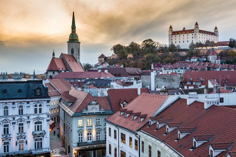View of Bratislava in Slovakia