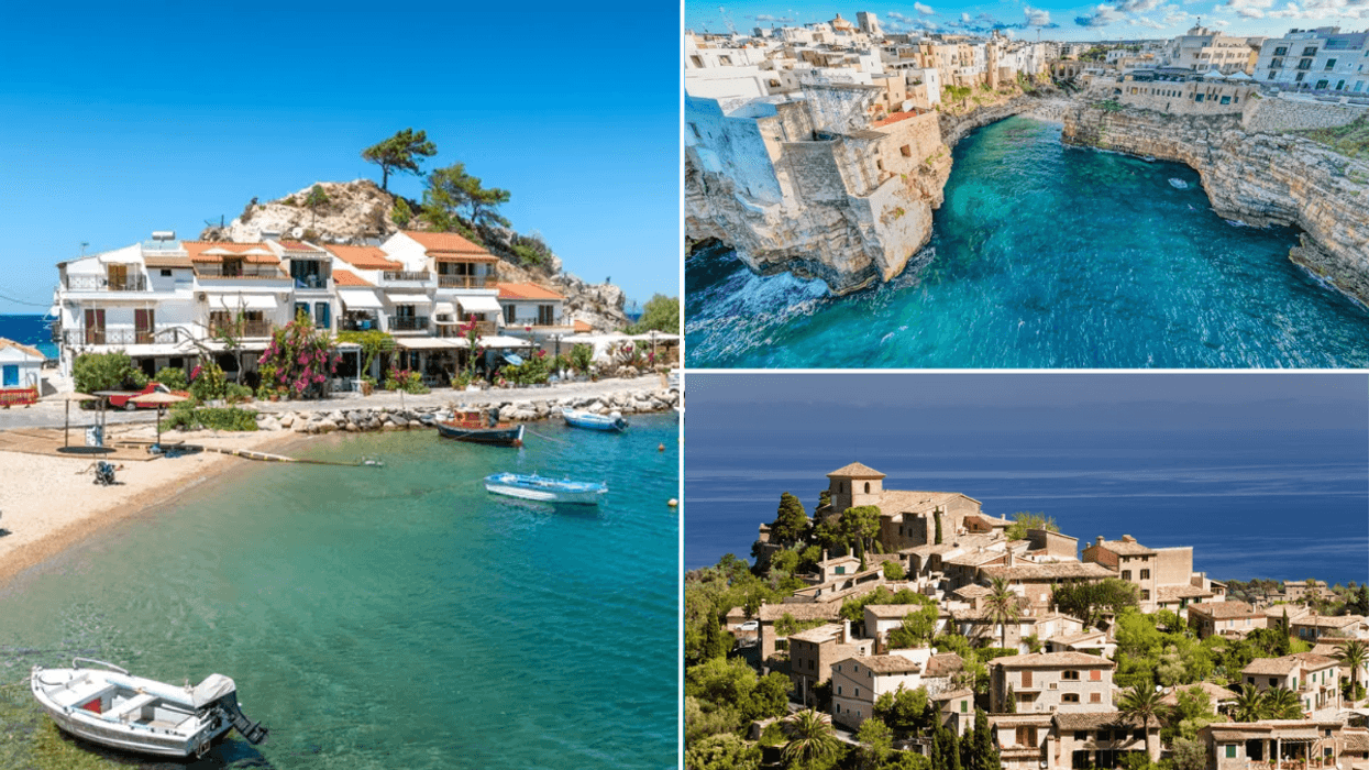 View of Kokkari village, Samos, Greece / Bari Italy / Mallorca, Balearic Islands, Spain