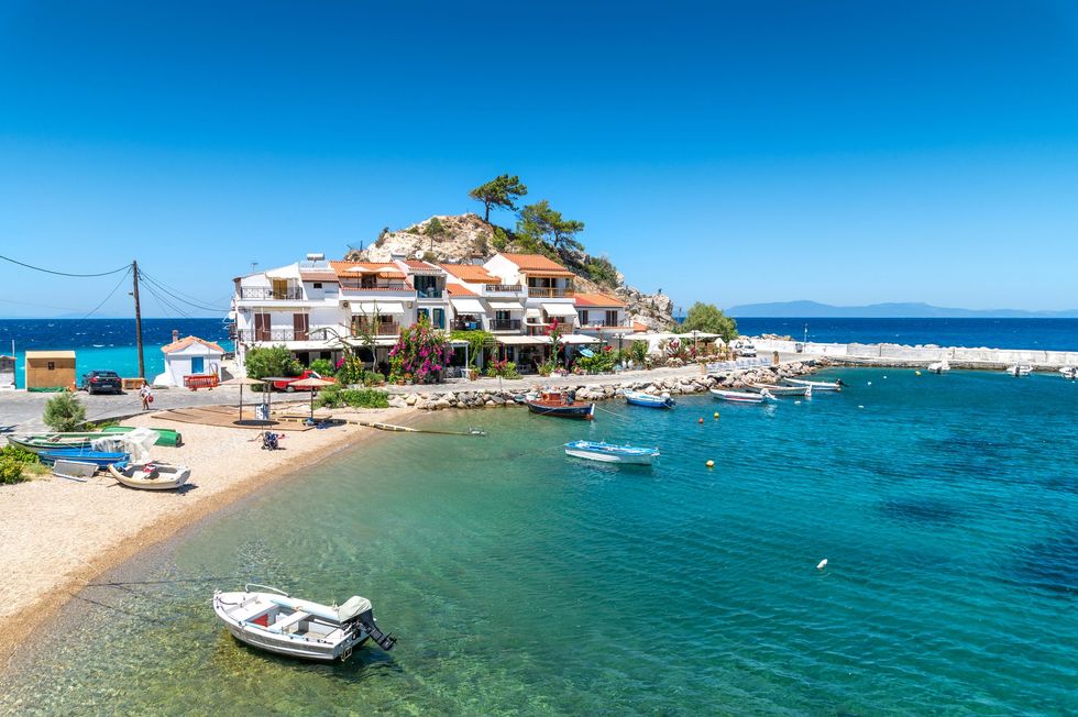 View of Kokkari village, Samos, Greece
