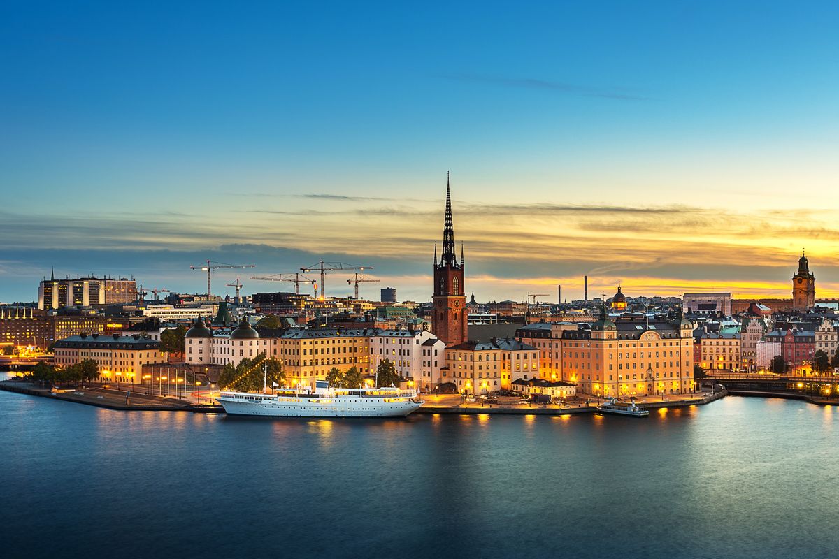 View of Stockholm city in Sweden