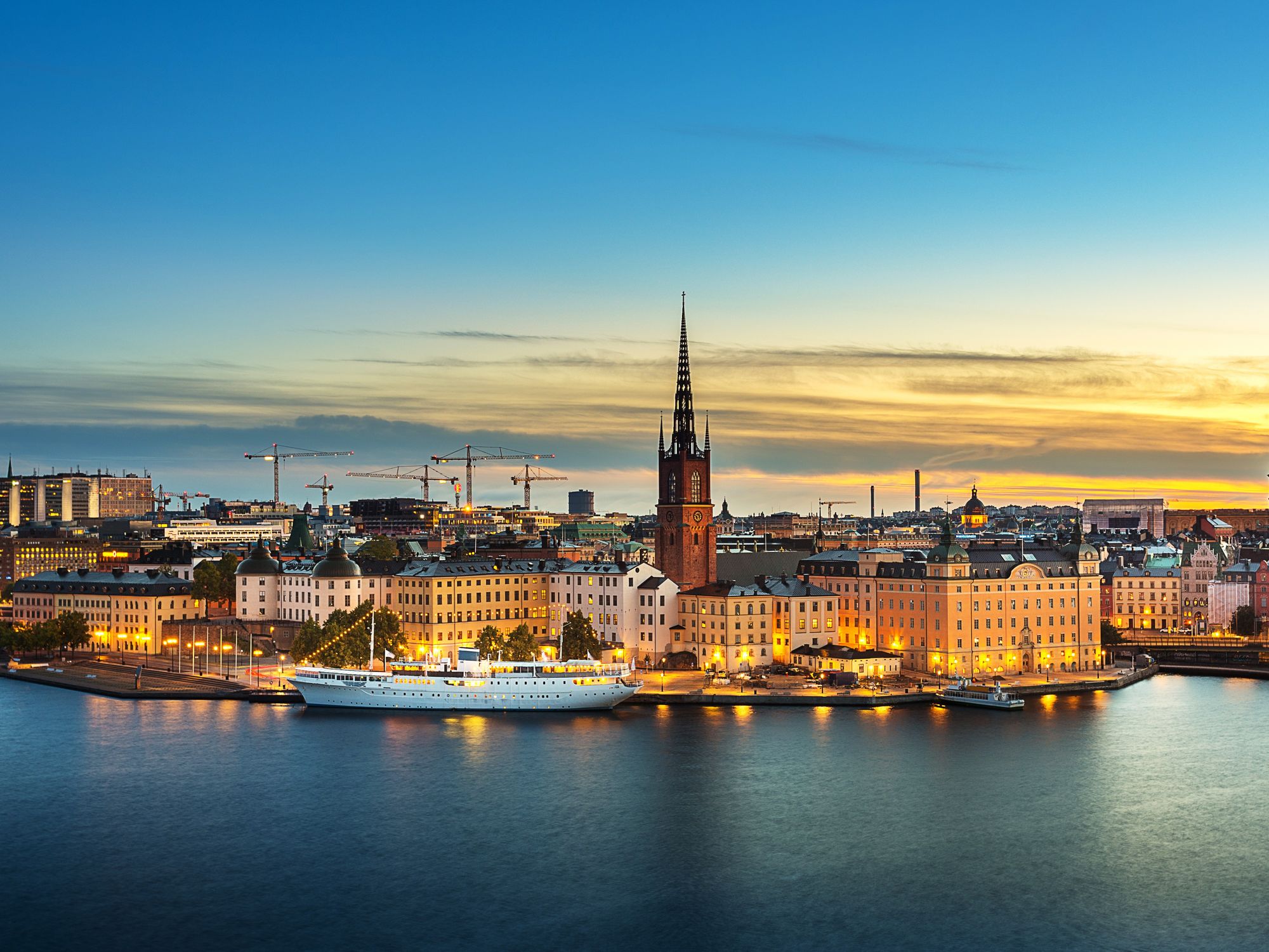View of Stockholm city in Sweden
