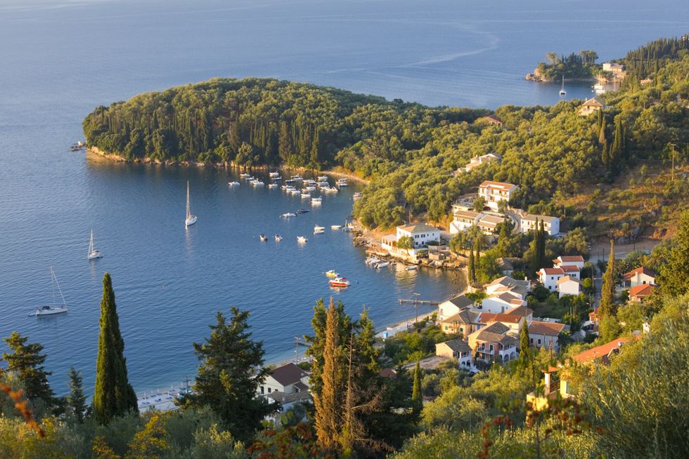 View of the coast in Corfu