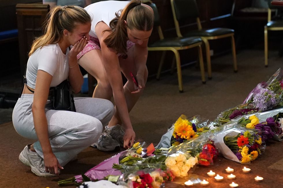 vigil at St Peter's Church in Nottingham