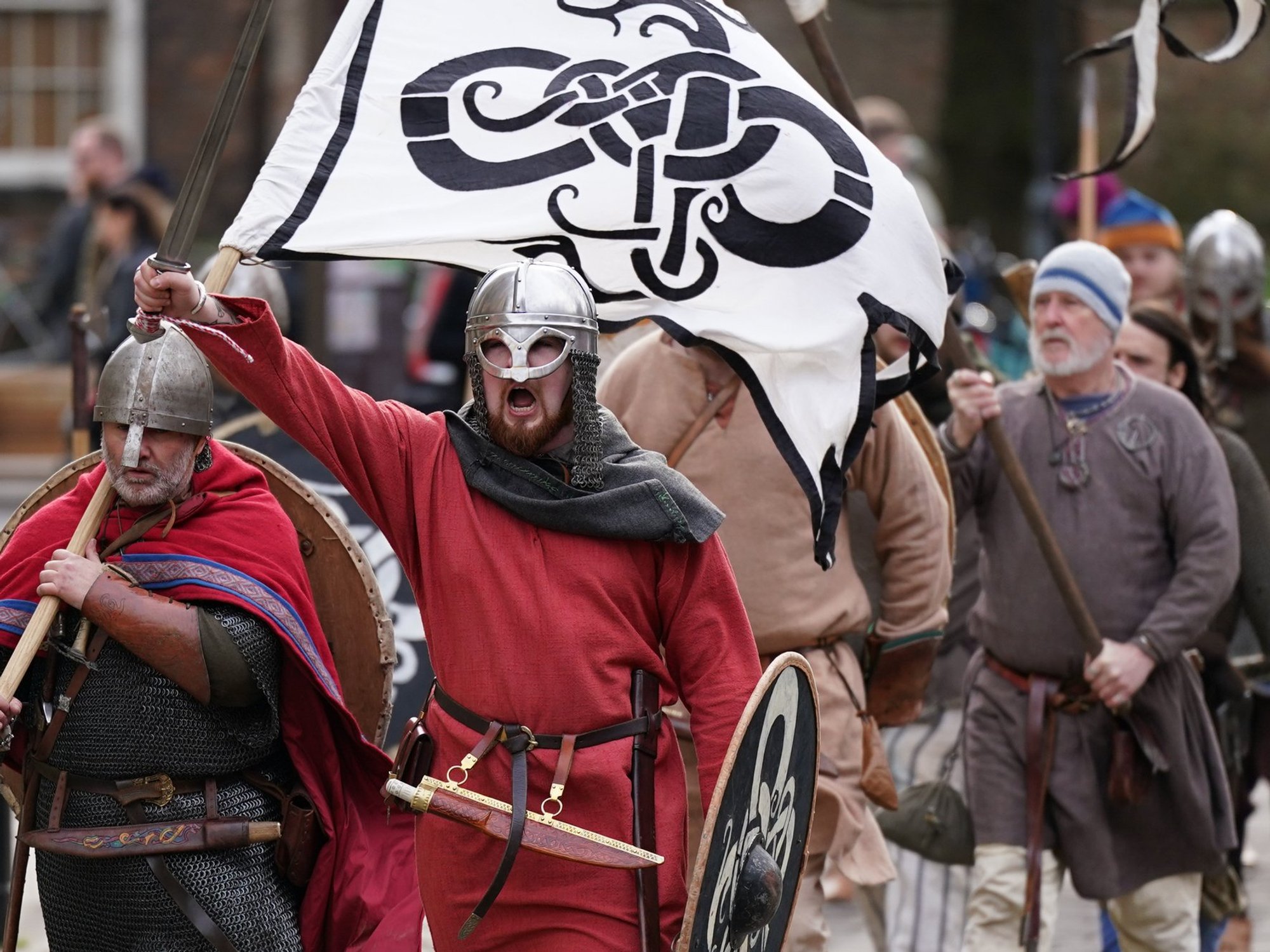 Viking reenactors