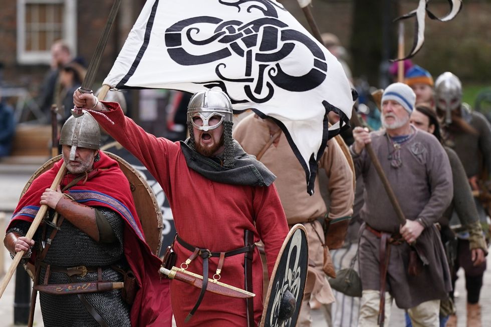 Viking reenactors