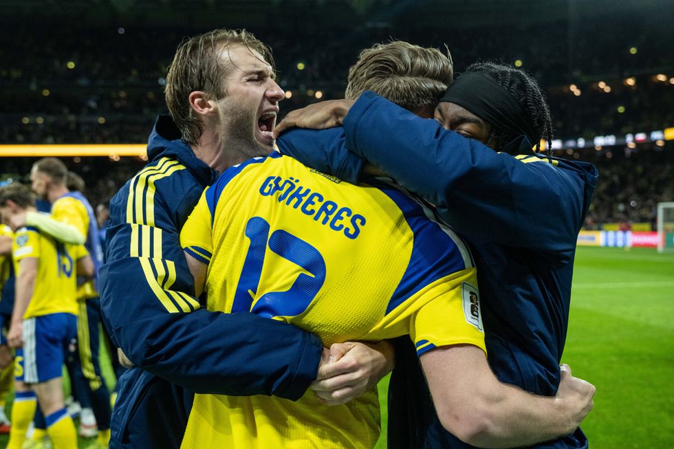 Viktor Gyokeres was the hero for Sweden as they reached the World Cup