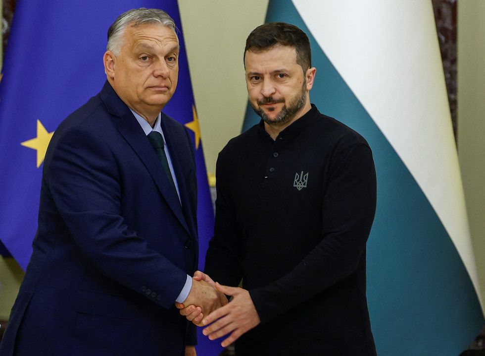 Viktor Orban and Volodymyr Zelensky