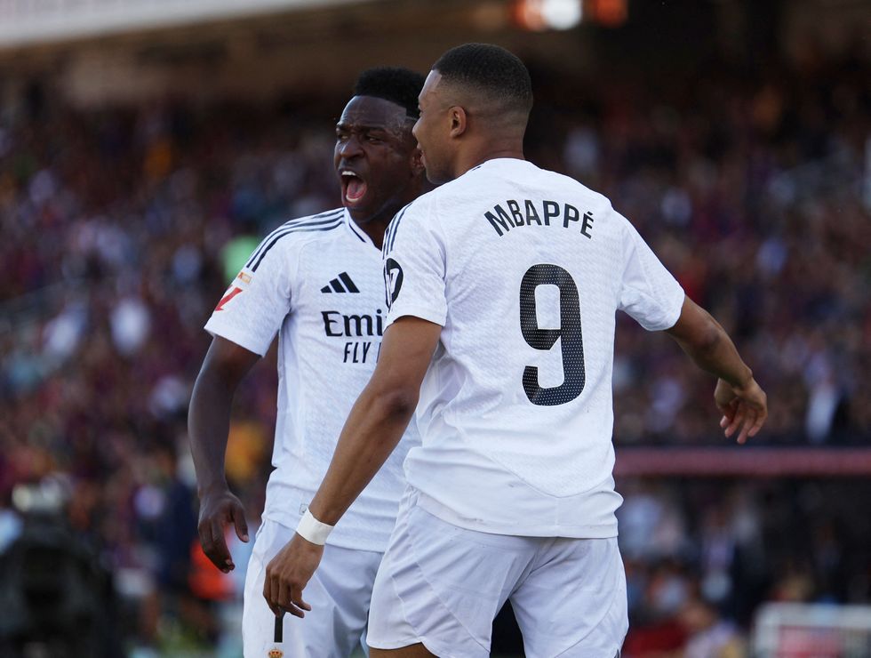 Vinicius Jr and Kylian Mbappe