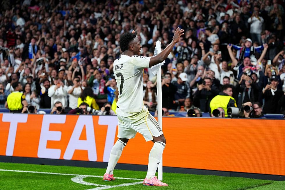 Vinicius Jr went to celebrate exactly how he did in the first leg