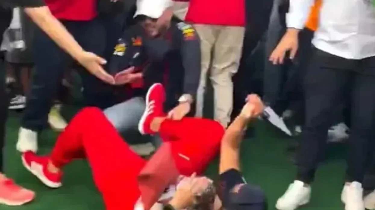 Violence erupted at the Mexican Grand Prix on Saturday as rival Formula One fans clashed in shocking scenes beneath the grandstands ahead of qualifying