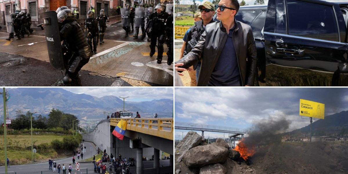 NextImg:Diesel prices prompt violent protests as furious drivers throw stones at President - 'We will not allow this'