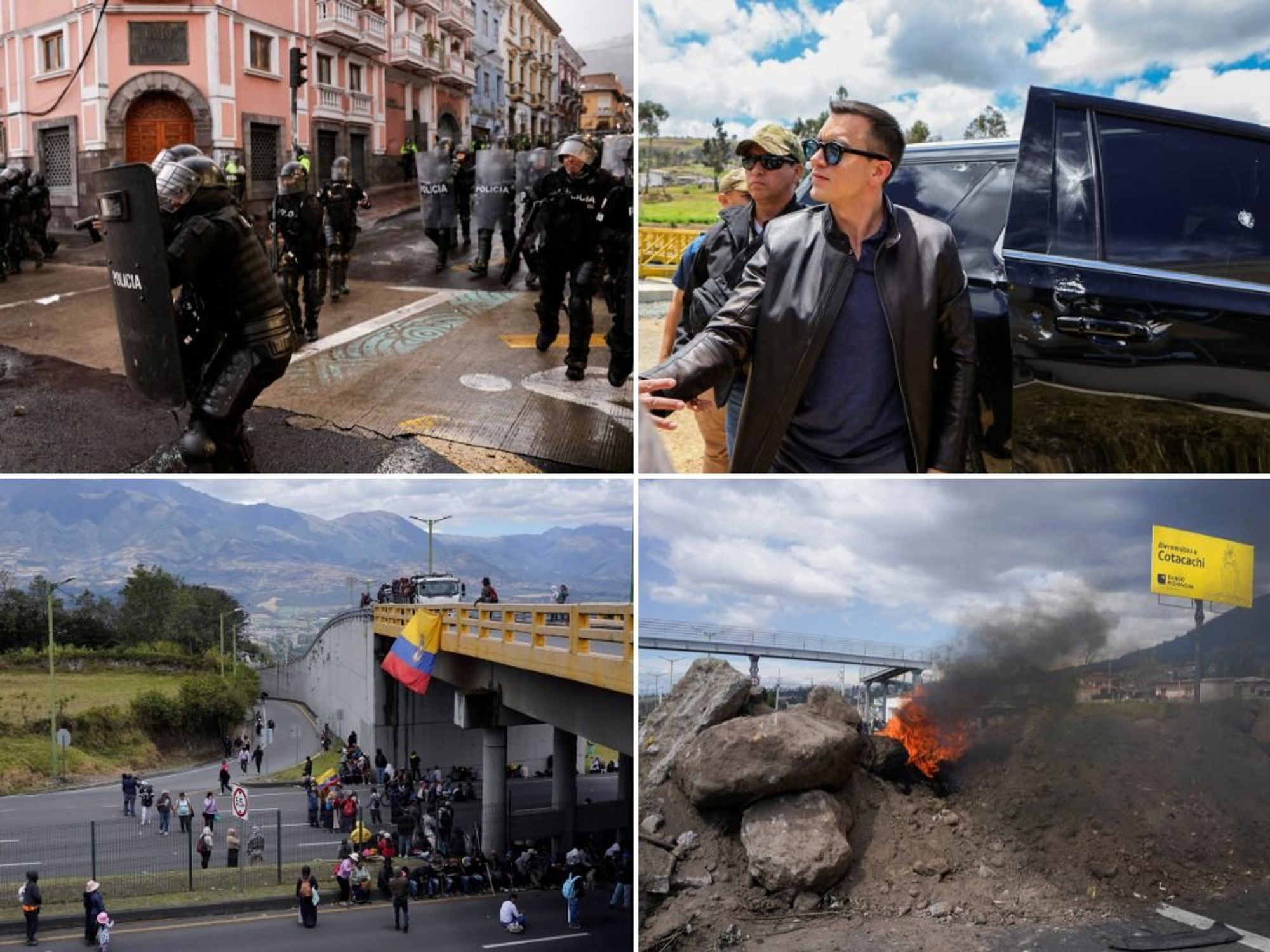 Violent diesel protests and Ecuadorian President Daniel Noboa
