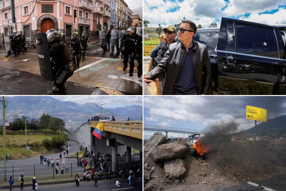 Violent diesel protests and Ecuadorian President Daniel Noboa