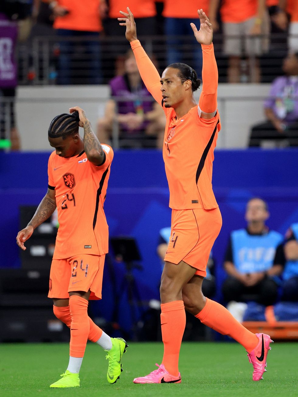 Virgil van Dijk scored in the Netherlands' 2-2 draw with Japan on Sunday night