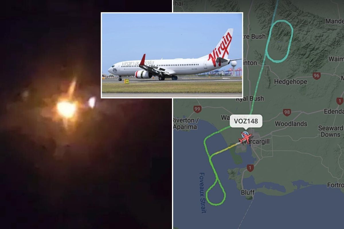 Virgin Airlines flight fire