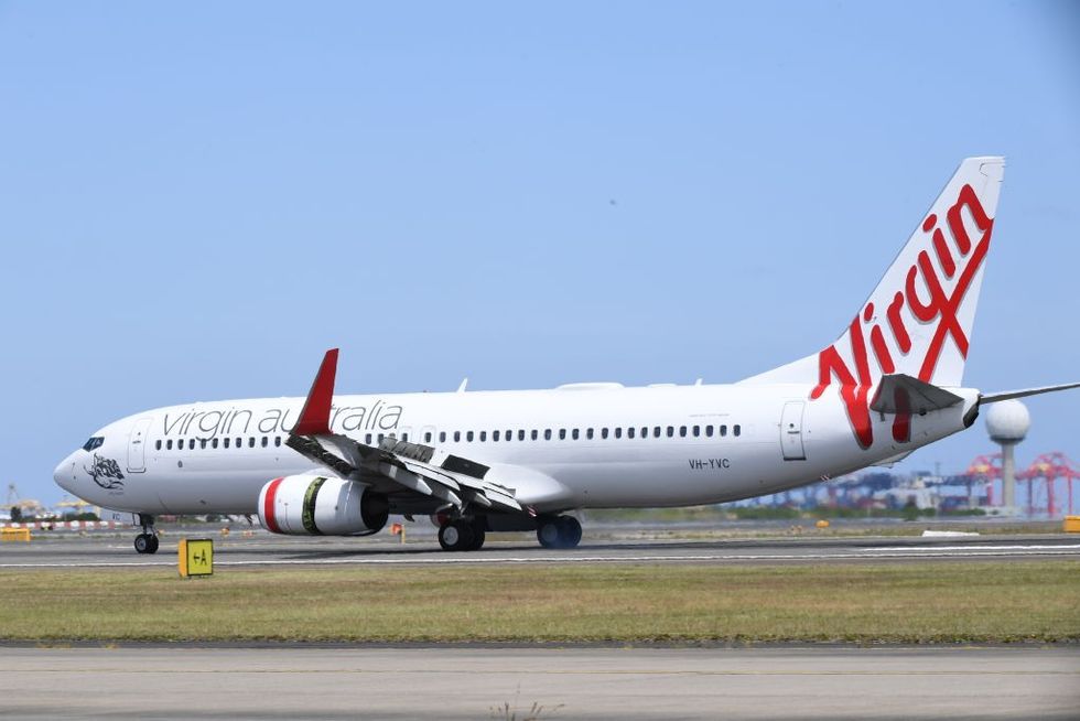 Virgin Airlines flight