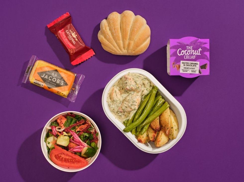 Virgin Atlantic economy meal