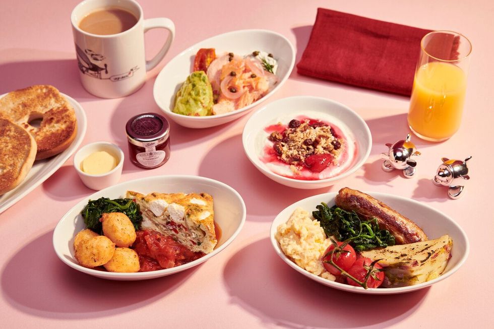 Virgin Atlantic new menu breakfast