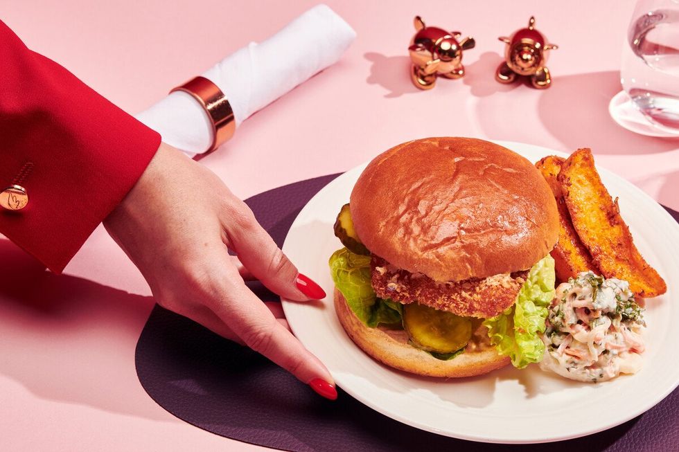 Virgin Atlantic new menu burger