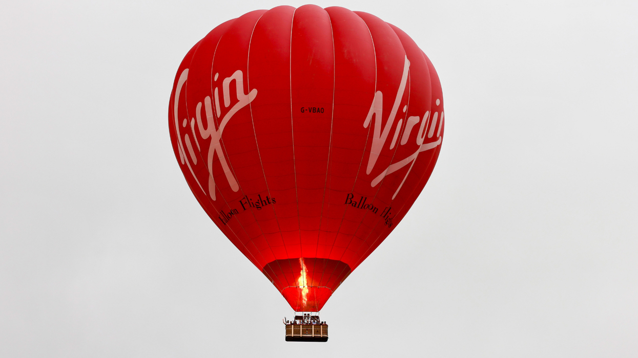Virgin hot air balloon